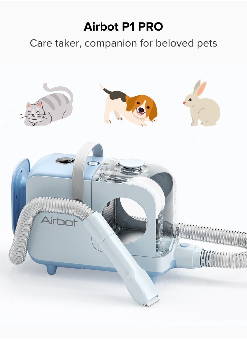 Airbot Airbot Pet Vacuum Cleaner P2 Blue+White UK - Low-Noise, Portable, Multi-Tool Grooming with Trimmer, DeShedder, Vacuum for Dogs & Cats, Home & Post-Walk Cleanup Pet  - Image 3