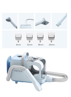 Airbot Airbot Pet Vacuum Cleaner P2 Blue+White UK - Low-Noise, Portable, Multi-Tool Grooming with Trimmer, DeShedder, Vacuum for Dogs & Cats, Home & Post-Walk Cleanup Pet  - Image 2