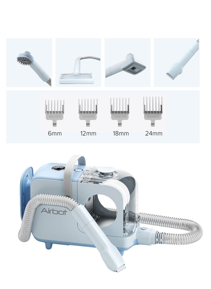 Airbot Airbot Pet Vacuum Cleaner P2 Blue+White UK - Low-Noise, Portable, Multi-Tool Grooming with Trimmer, DeShedder, Vacuum for Dogs & Cats, Home & Post-Walk Cleanup Pet  - Image 2