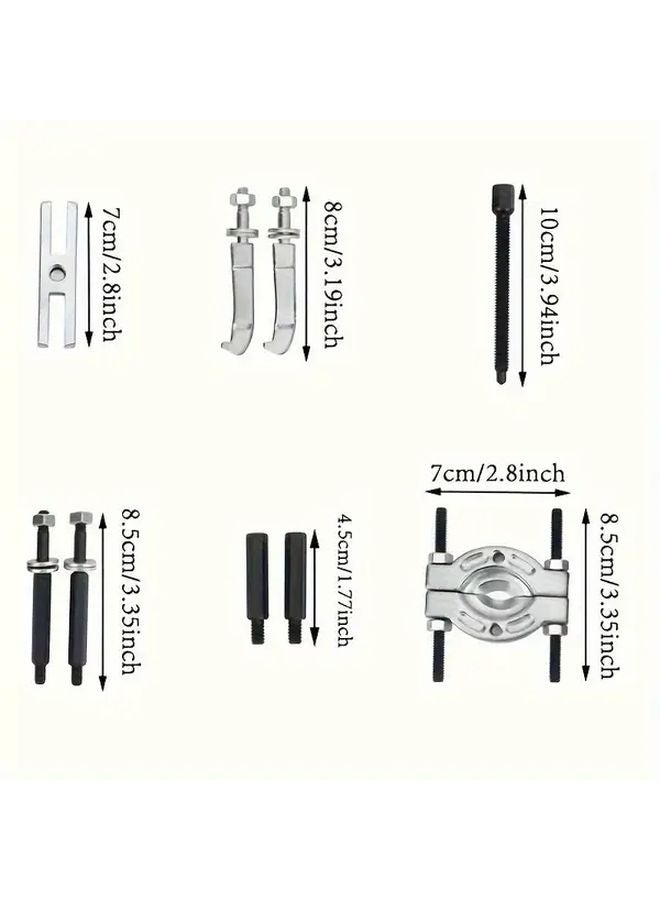 9pcs Professional Bearing Puller Set Steel Separator Tool Kit with Case for Gearbox Engine Repair - Image 5