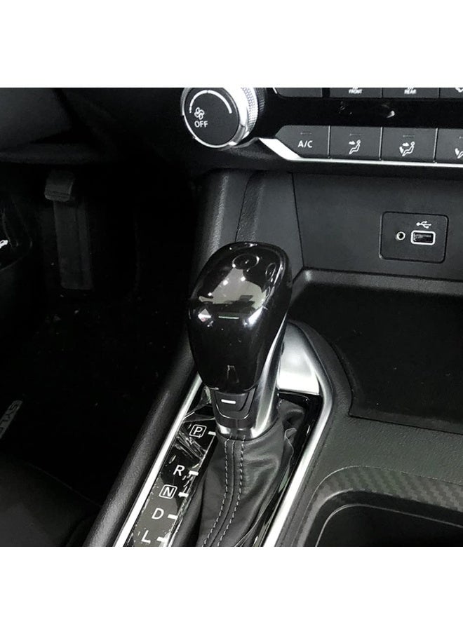 ZiWen Gloss Black Interior Trim Gear Shift Knob for Nissan Sentra Altima 2020 2021 2022 Versa Kicks - Image 2