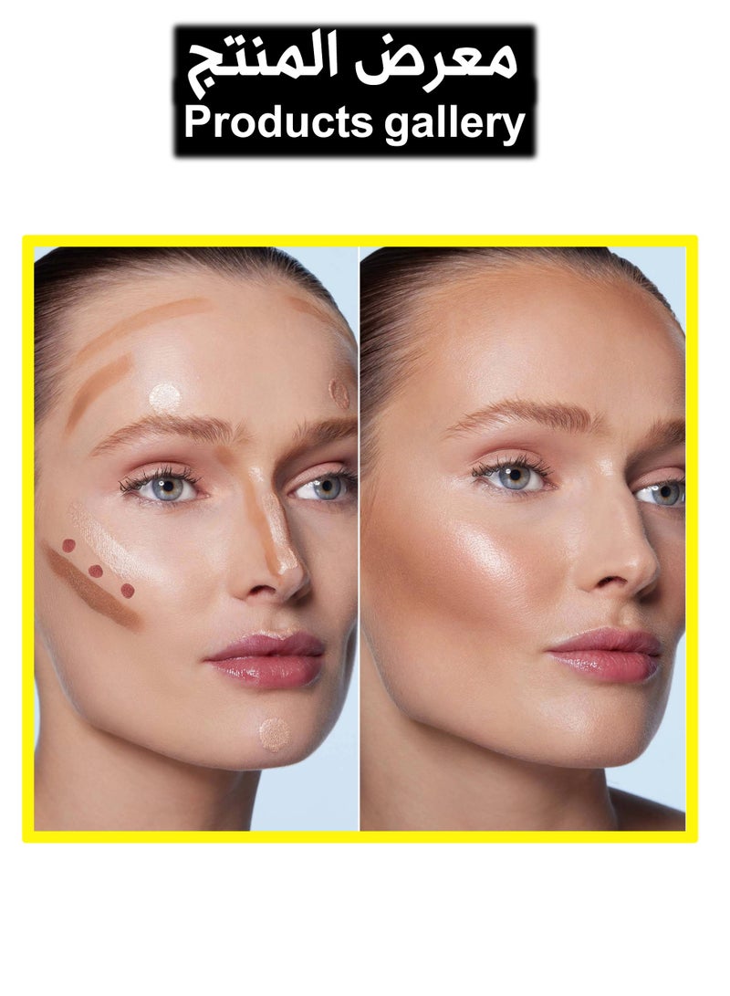 إلف انبوب هالو جلو كونتور للتجميل عصا كونتور سائلة للحصول على مظهر طبيعي متوسط ​​خفيف - Image 3