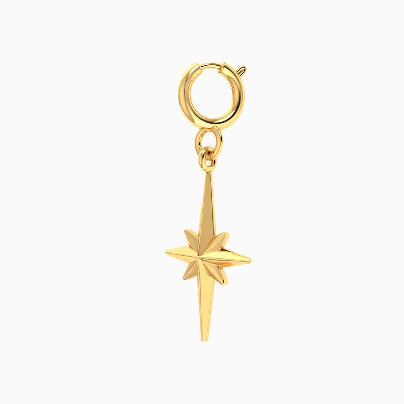 Miss L' by L'azurde Miss L Star Shaped Charm in 14K Gold - Image 2