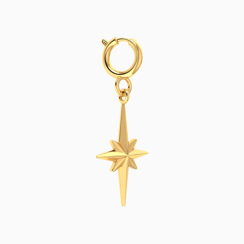 Miss L' by L'azurde Miss L Star Shaped Charm in 14K Gold - Image 3