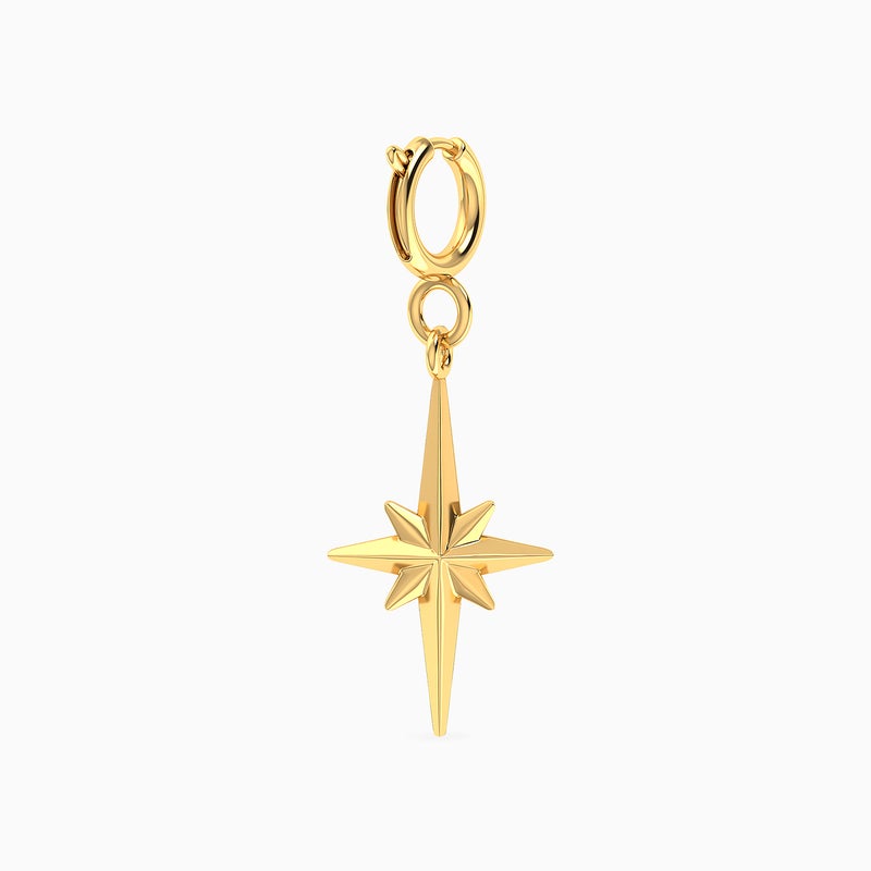 Miss L' by L'azurde Miss L Star Shaped Charm in 14K Gold - Image 1