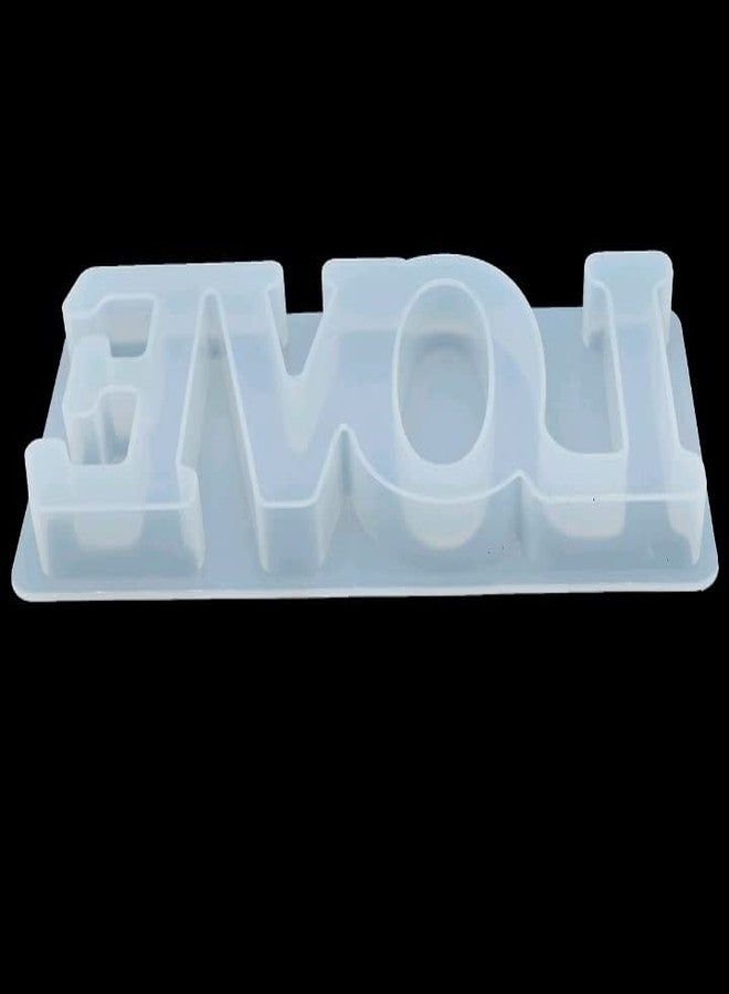Ditya Crafts Love Silicone Resin Mold, Love Sign Multipurpose Silicone Mold for Casting with Epoxy UV Resin Wax Concrete and Making Art Craft Projects for DIY Table Decoration, Valentine's Day Gifts - Image 2