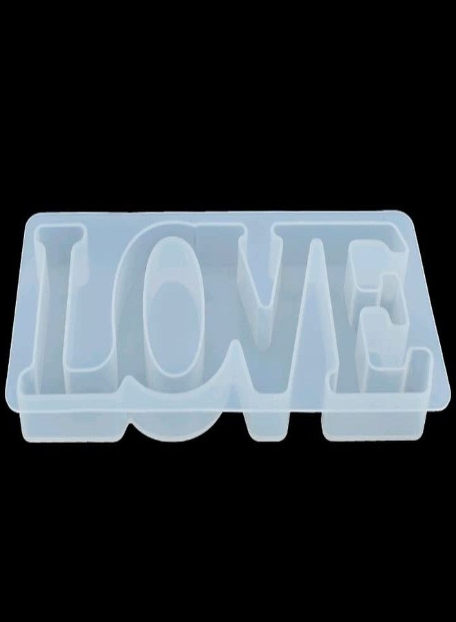 Ditya Crafts Love Silicone Resin Mold, Love Sign Multipurpose Silicone Mold for Casting with Epoxy UV Resin Wax Concrete and Making Art Craft Projects for DIY Table Decoration, Valentine's Day Gifts - Image 1