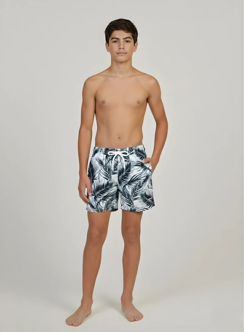 جاست نيتشر شورت سباحة الأوراق الطبيعية للأولاد