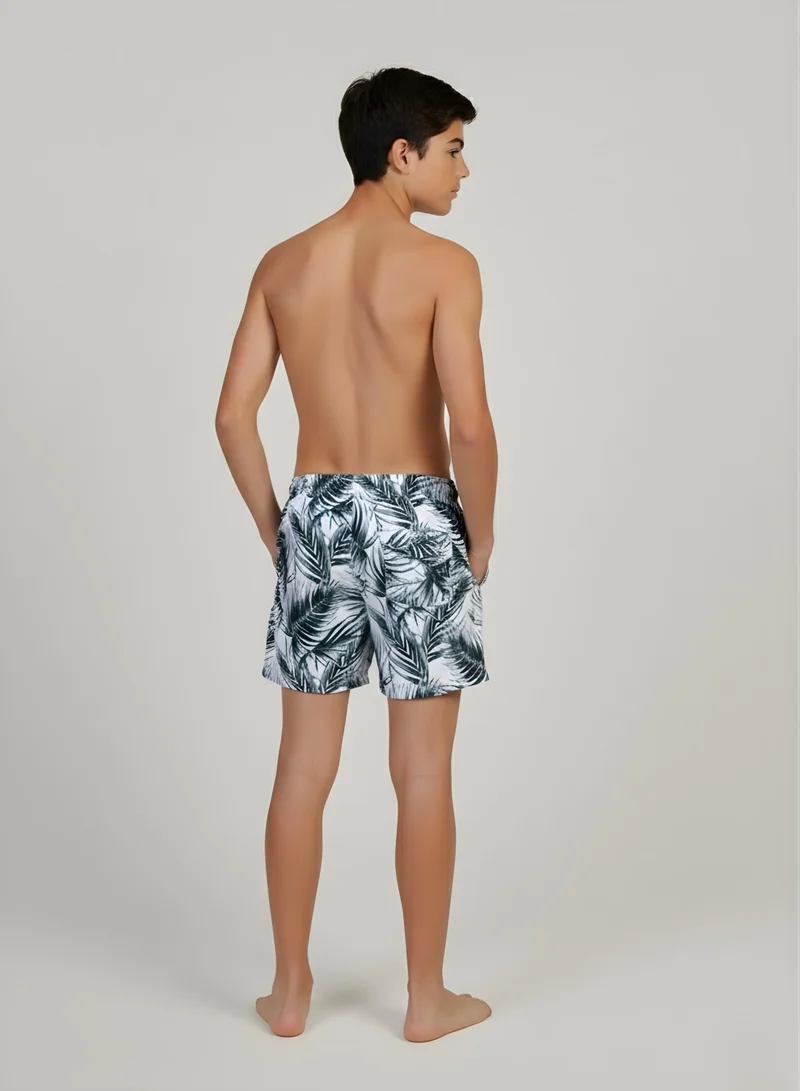 جاست نيتشر شورت سباحة الأوراق الطبيعية للأولاد