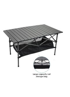 Adjustable Portable Camping Picnic Aluminum Family Table with 4 Chairs Set and Large Storage for Outdoor Travel Garden BBQ Beach Party with Carrying Storage Bag - pzsku/ZED66C447AD2799C9919EZ/45/_/1738017574/c5884f2b-a2ef-40b5-a003-2424f6d0733f