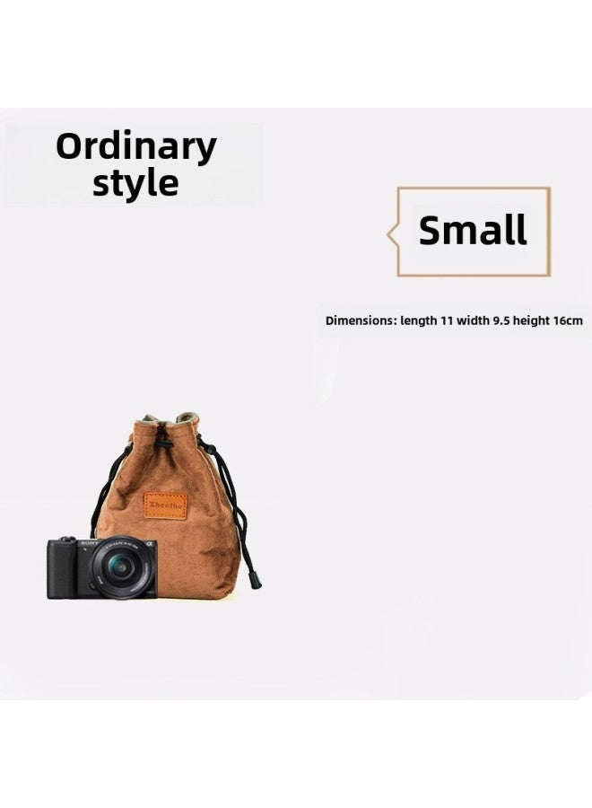 Micro Single Protective Cover SLR Sleeve For Nikon Canon For sony Fuji Portable Lens Camera Bag-Color:Yellow Trumpet [without Shoulder Strap]]  - Image 1