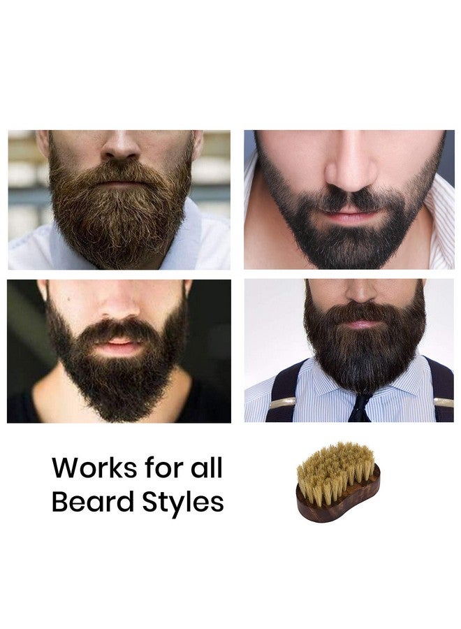 RUBAB MEN 100% Boar Bristle Beard Brush: Travel-Friendly, Premium Wood Handle & Hand-Crafted In India | Ideal For Daily Beard Use - Image 4