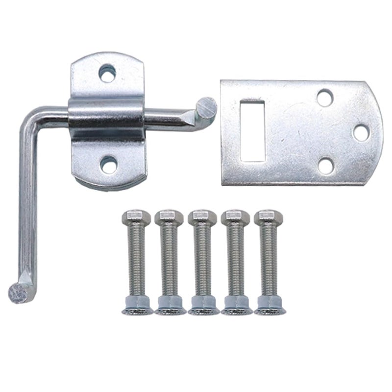Boxer Truck Corner Gate Latch Sets w/Bolts & Screws - Truck Stake Bed Latches Bracket Set for Utility Trailer, Stake Body Gates, Sheds, Wood, Trucks, & Trailers - Heavy Duty - 2 Set - Image 2