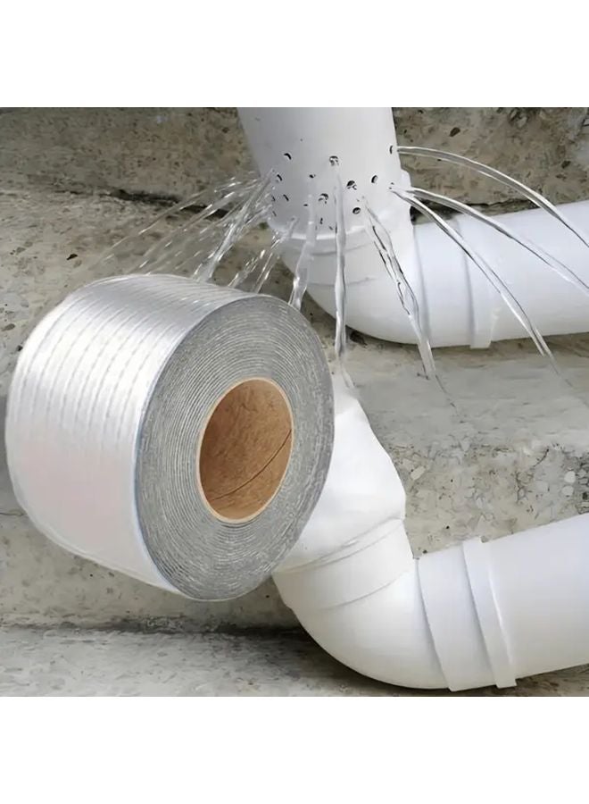 2pcs Self Adhesive Aluminum Foil Waterproof Tape 5cm x 1m Heavy Duty Leak Proof Repair - Image 2