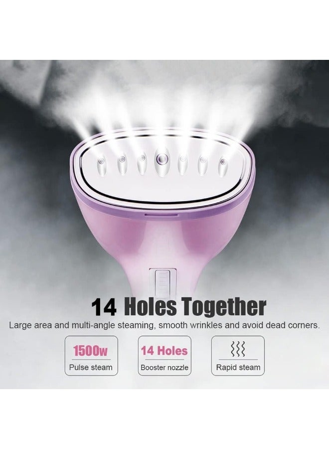 Clothes Steamer Iron: 1500W Fast Heating, 15s Heat-up, 350ml Tank, Auto Shut Off, Wrinkle Remover for Travel & Home.  - Image 3