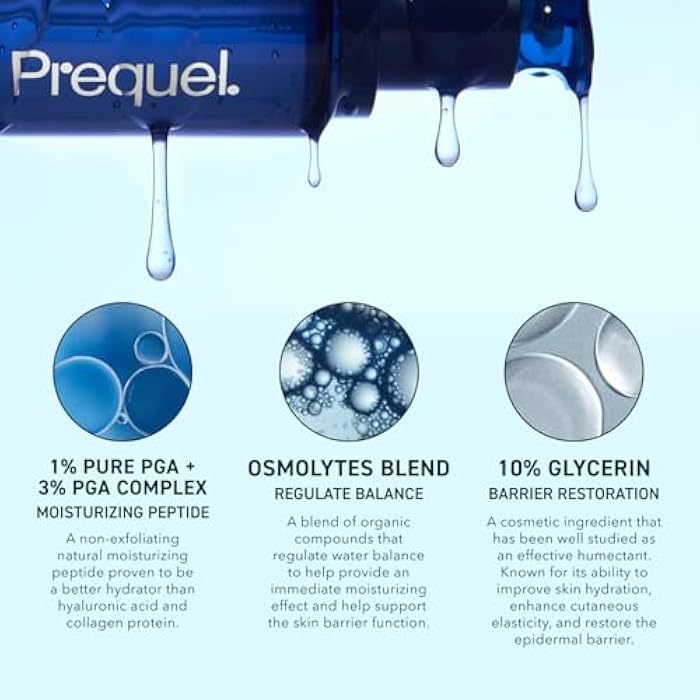Prequel Skin Multi-Quench Plumping Hydration Serum for Face. Intensive Hydrating Facial Serum for Women with PGA Complex and Moisture-Binders. Deep Moisturizing for Dry and Sensitive Skin, 1.7oz - Image 3