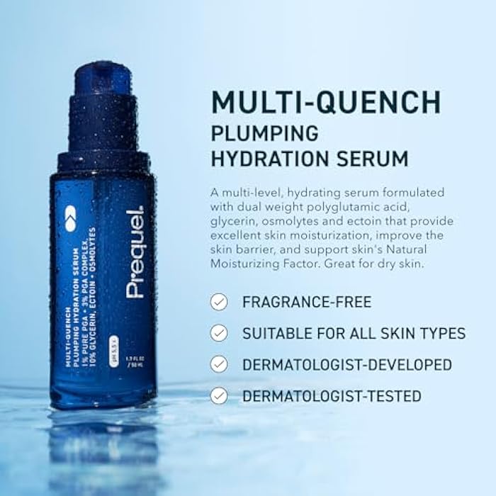Prequel Skin Multi-Quench Plumping Hydration Serum for Face. Intensive Hydrating Facial Serum for Women with PGA Complex and Moisture-Binders. Deep Moisturizing for Dry and Sensitive Skin, 1.7oz - Image 2