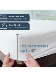 Ultra-Soft Luxury Mattress Protector - Premium Saudi Made Quality, Waterproof, Hypoallergenic, and Breathable, 100% Cotton - pzsku/ZED67012CED41838B7488Z/45/_/1731475734/3406133d-4838-48b9-bc52-adf4dfc77c76