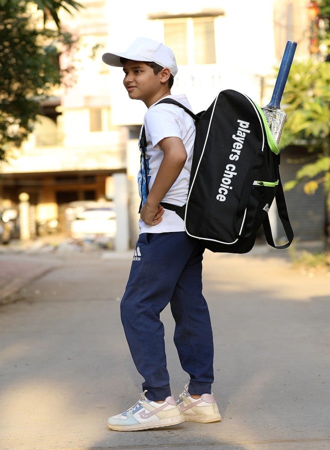 ADMARK Polyester Cricket Kit Bag Green/Black Heavy Duty With Single Bat Pocket For Kids (Cricket Bag Green) - Image 3