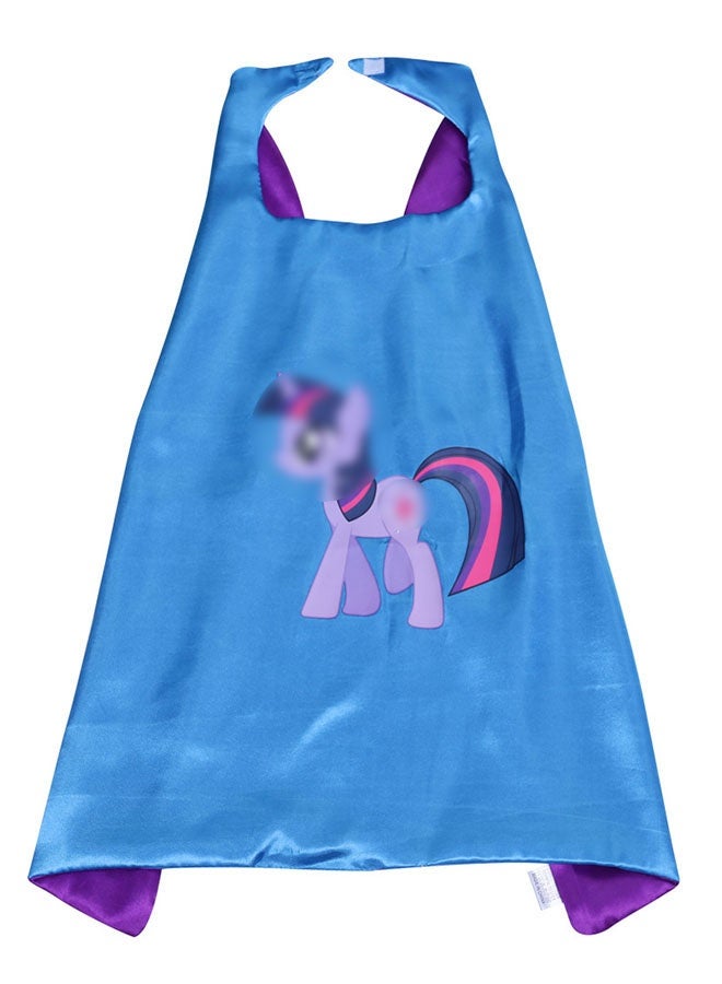Halamodo Capes and Masks Set , My Little Pony - Kids Cosplay Costume Set ,Double Side Cape For Girls Ages 3-12 ,For Birthday Party ,Costume Party ,Stage Performance ,Theme Celebration Party ,Talent Show ,Best Gifts For Kids ,70*70cm - Image 3