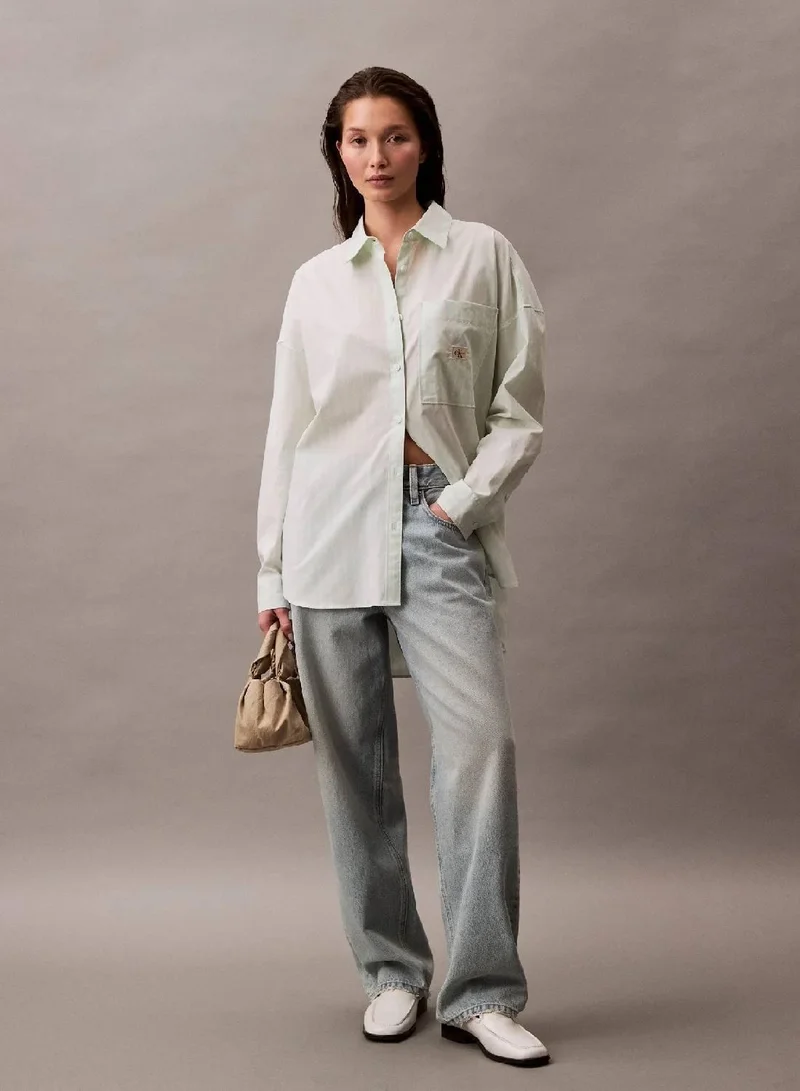 Calvin Klein Jeans Oversized Cotton Poplin Shirt