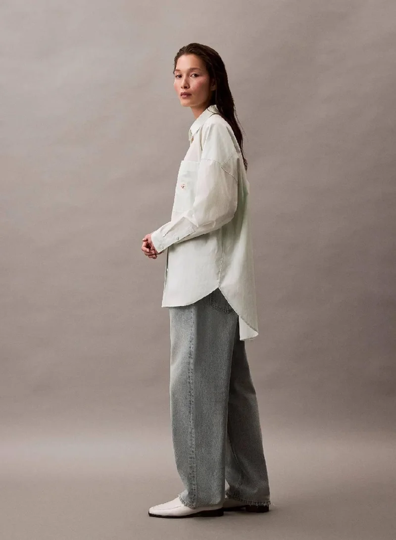 Calvin Klein Jeans Oversized Cotton Poplin Shirt