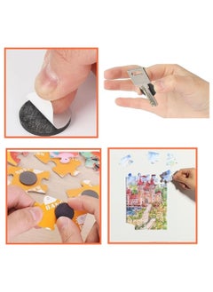 Generic 140 Pieces Adhesive Magnetic Discs, Round Magnetic Discs with Adhesive Backing for Crafts, Peel And Stick Magnetic Circles, Magnetic Discs are Great to use at Home, Office, School And More  - Image 4