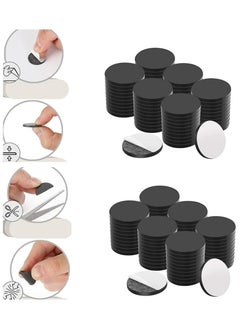 Generic 140 Pieces Adhesive Magnetic Discs, Round Magnetic Discs with Adhesive Backing for Crafts, Peel And Stick Magnetic Circles, Magnetic Discs are Great to use at Home, Office, School And More  - Image 3