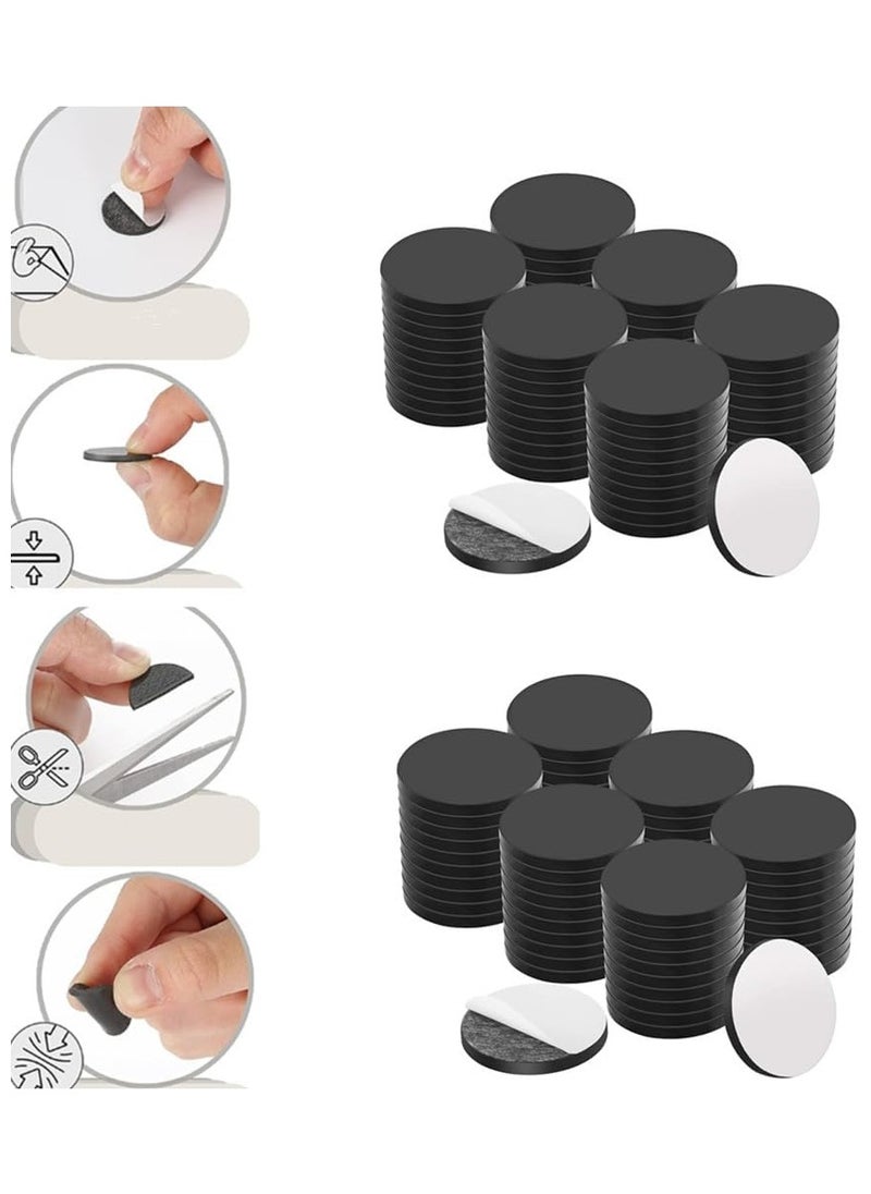 Generic 140 Pieces Adhesive Magnetic Discs, Round Magnetic Discs with Adhesive Backing for Crafts, Peel And Stick Magnetic Circles, Magnetic Discs are Great to use at Home, Office, School And More  - Image 3