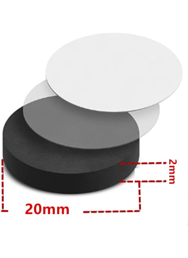 Generic 140 Pieces Adhesive Magnetic Discs, Round Magnetic Discs with Adhesive Backing for Crafts, Peel And Stick Magnetic Circles, Magnetic Discs are Great to use at Home, Office, School And More  - Image 2