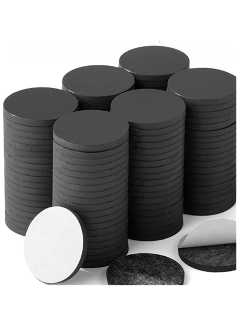 140 Pieces Adhesive Magnetic Discs, Round Magnetic Discs with Adhesive Backing for Crafts, Peel And Stick Magnetic Circles, Magnetic Discs are Great to use at Home, Office, School And More