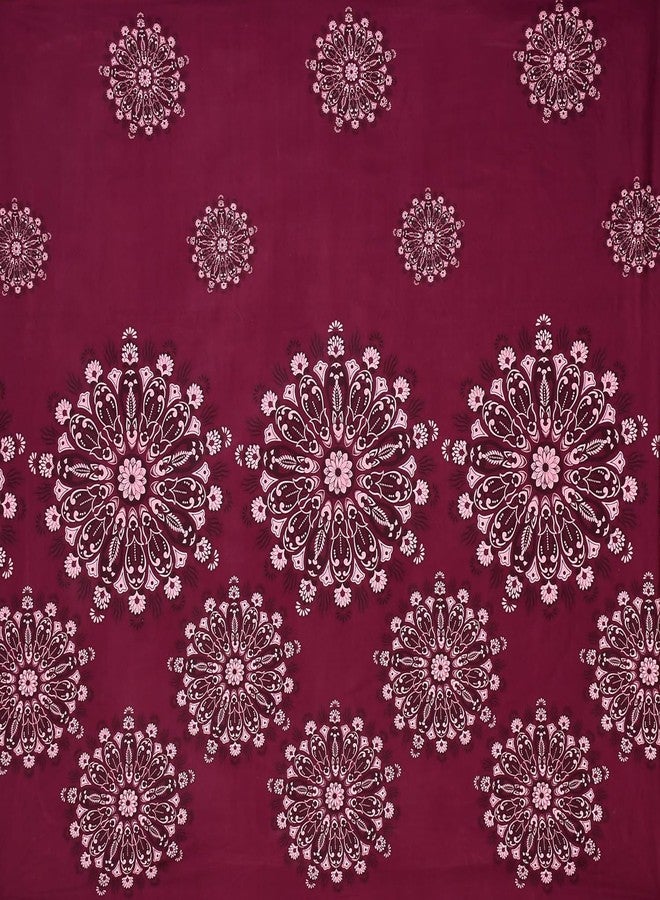 CLIDE+ CLiDE Presents 180TC Single Bedsheet for Single Bed Size (60X90) with 1 Matching Pillow Covers Size (17X27) (Maroon) - Image 2