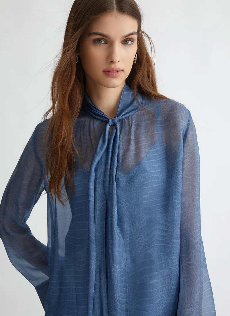 Liu Jo Printed silk blend blouse
