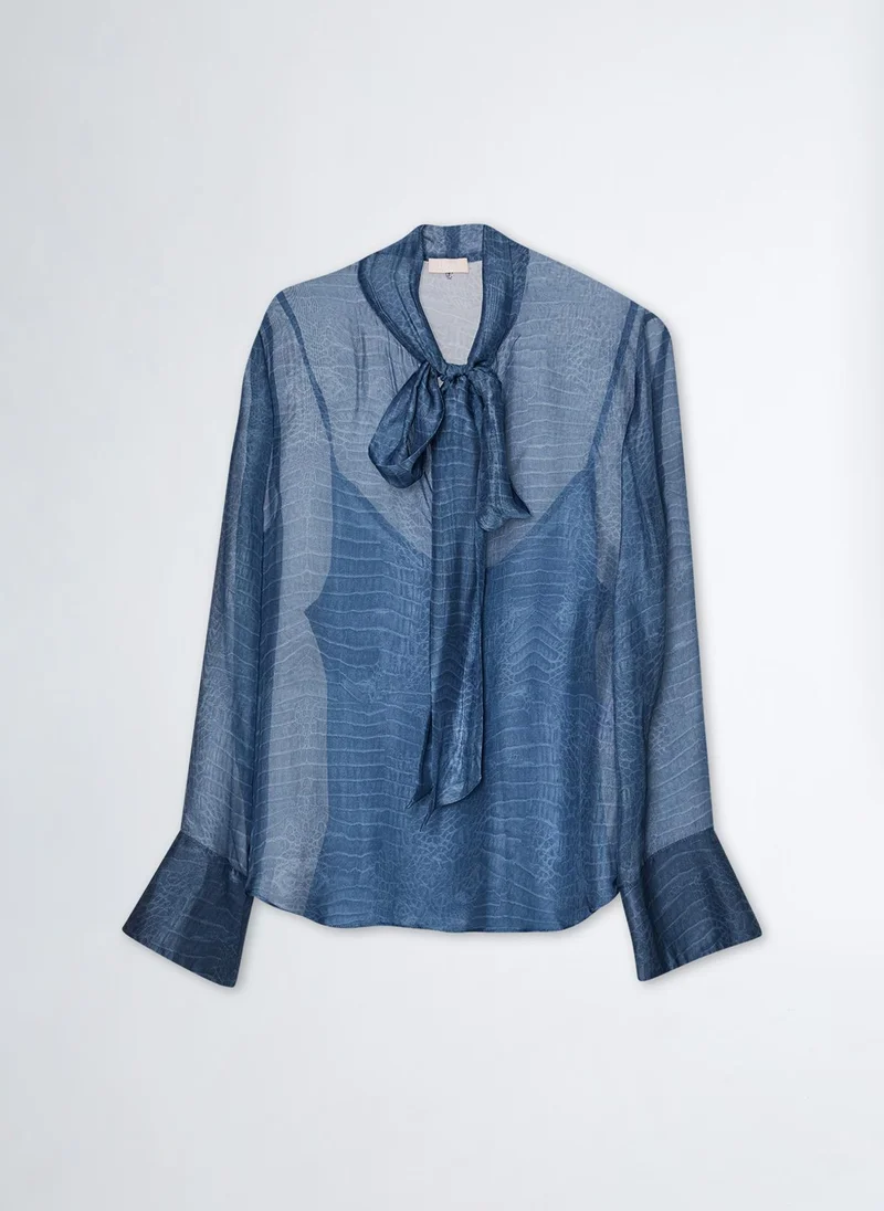 Liu Jo Printed silk blend blouse