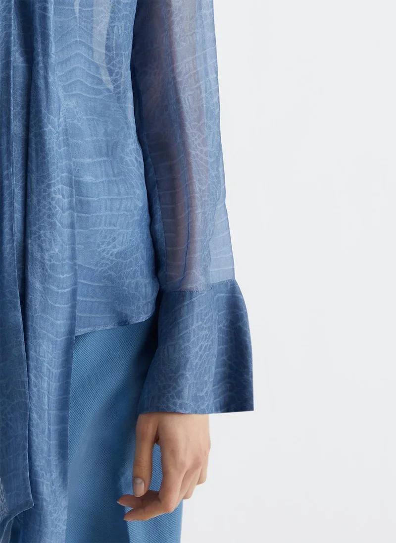 Liu Jo Printed silk blend blouse