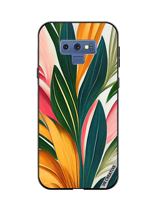 VR CREATIVE Protective Case Cover For Samsung Galaxy Note 9 Backdrop Of Abstract Bright Style Flowers And Tropical Design Multicolour - Image 1