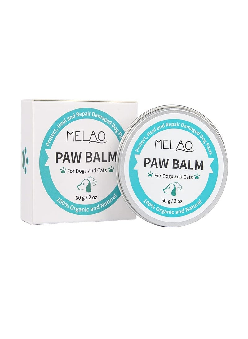 Generic 2 Pcs Paw Balm, Dog Paw Balm Protector Against Heat All Season, Paw Cream Butter Dogs Cats Soother, Heals, Repairs and Moisturizes Wax for Dry Noses Cracked Rough Paws 4 oz  - Image 1