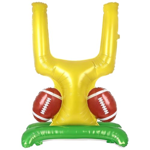 Atiloy Football Party Supplies Kit Football Goal Post Balloon Party Decorations for Sport Themed Party Decorations Game Day Kids Birthday Party Supplies Indoor Outdoor - Image 1