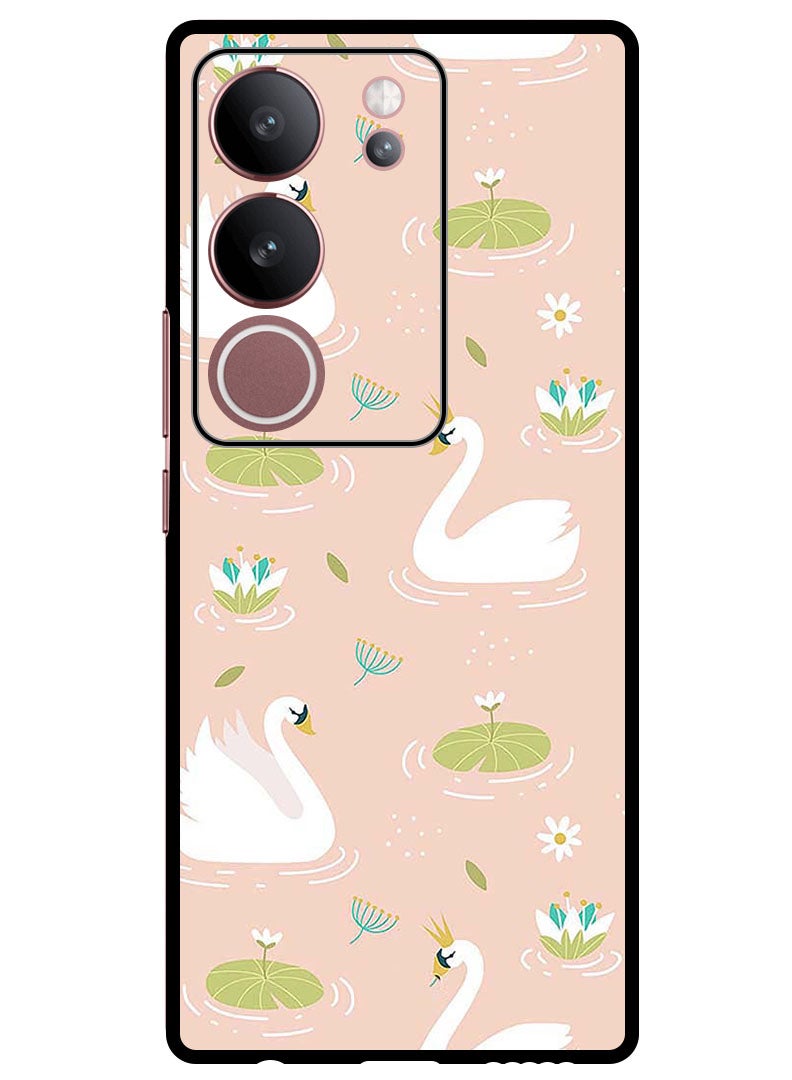 Theodor Protective Case Anti Scratch Shock Proof Bumper Cover For Vivo S17 - S17 Pro Swans - Image 1