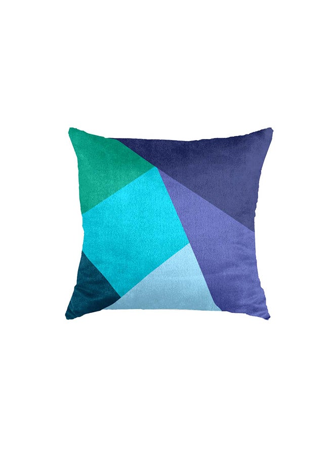 RIZARIES Super Soft Teal Mist Geo Throw Cushion - Image 2