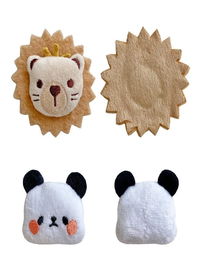 Ymid Select 2 Pcs Cute Small Animal Accessories Toys Lion Panda for Hedgehog Supplies Guinea Pig Hamsters Small Pet Toy Gift Photo Shoot Cage Accessory - Image 4