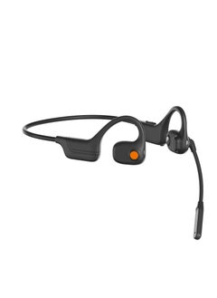 Wireless Open Ear Headphones with Mic, Bluetooth Headset with Noise-Canceling Microphones, Dual Stereo Speaker, 10 Hours Playtime, Ideal for Calls Work Driving and Online Meetings