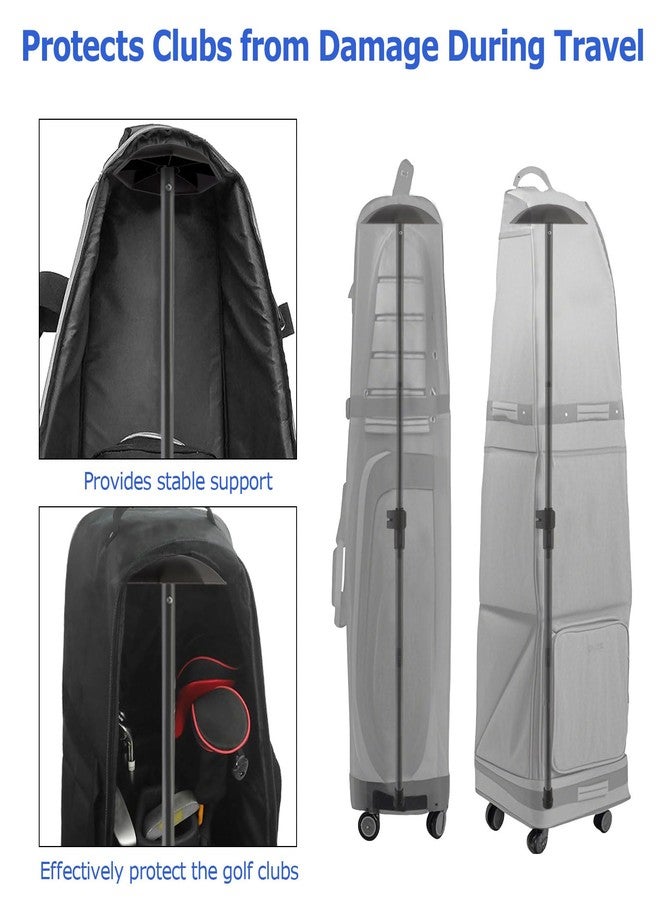 Greeily Golf Travel Bag Support Pole, 33"-60" Golf Club Travel Protector Stick for Bag Telescopic Adjustable Airlines Stiff Arm Club Protector Metal Pole (Black) - Image 5