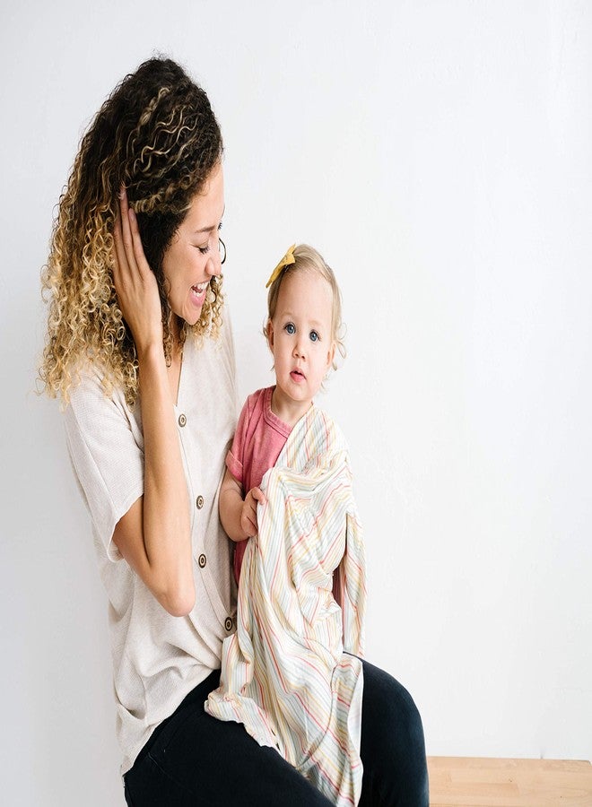 Copper Pearl Large Premium Knit Baby Swaddle Receiving Blanket Rainee - Image 5