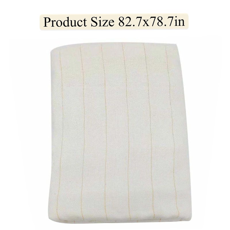 Vehipa Primary Tufting Cloth with Marked Lines,Rug Backing Fabric,Monks Cloth for Cut/Loop Pile Tufting Gun, Punch Needle (82.7x78.7in) - Image 4