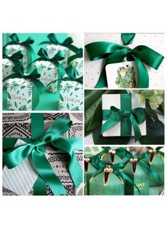 MARKQ Green Satin Ribbon,12mm x 25yd Fabric Polyester Ribbon for Gift Wrapping, Party Favors, Wedding Decorations, Bow Making, Bouquets, Sewing Projects & Craft Supplies  - Image 5