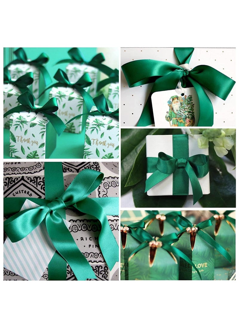 MARKQ Green Satin Ribbon,12mm x 25yd Fabric Polyester Ribbon for Gift Wrapping, Party Favors, Wedding Decorations, Bow Making, Bouquets, Sewing Projects & Craft Supplies  - Image 5