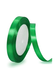 MARKQ Green Satin Ribbon,12mm x 25yd Fabric Polyester Ribbon for Gift Wrapping, Party Favors, Wedding Decorations, Bow Making, Bouquets, Sewing Projects & Craft Supplies  - Image 1