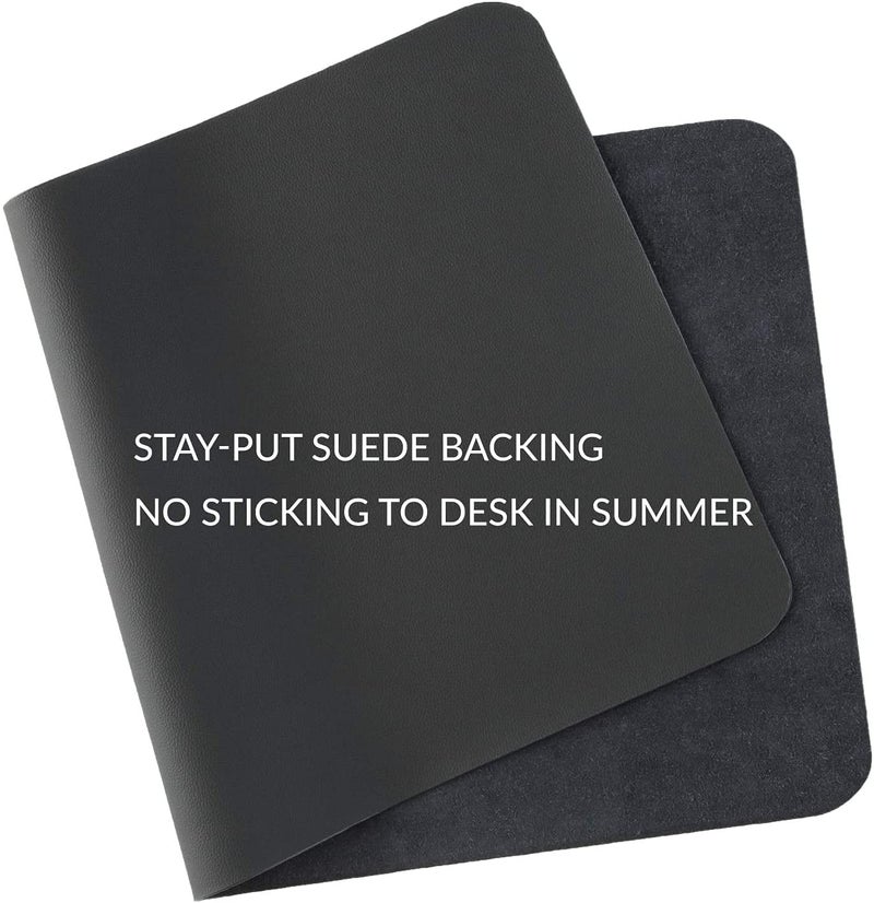 pepplo® Leather Desk Pad Protector,Mouse Pad,Office Desk Mat, Non-Slip PU Leather Desk Blotter,Laptop Desk Pad,Waterproof Desk Writing Pad for Office and Home(Wine Red, 80x40CM) - Image 4