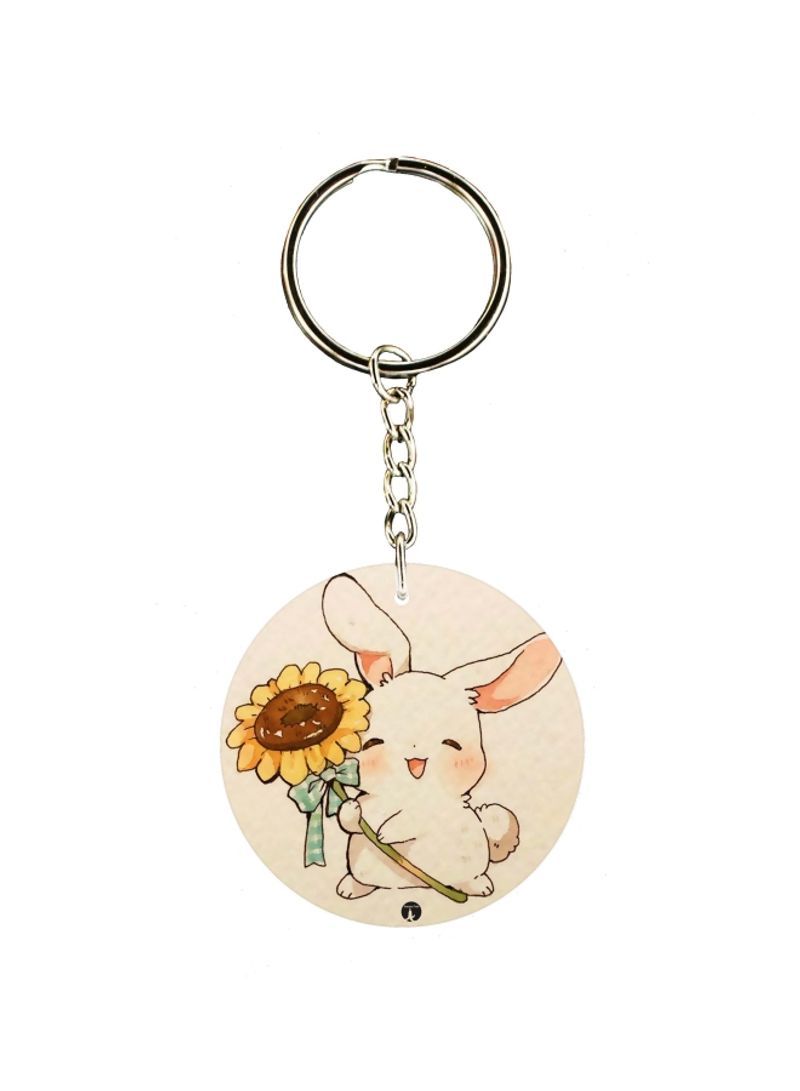 RKN Rabbit Printed Keychain
